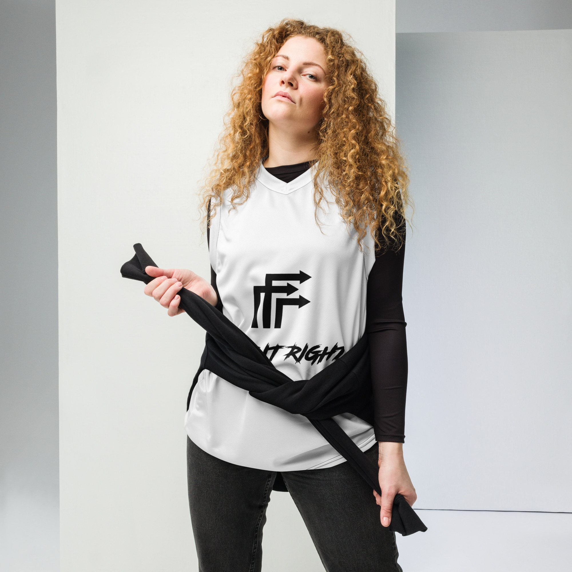 Recycled unisex basketball jersey