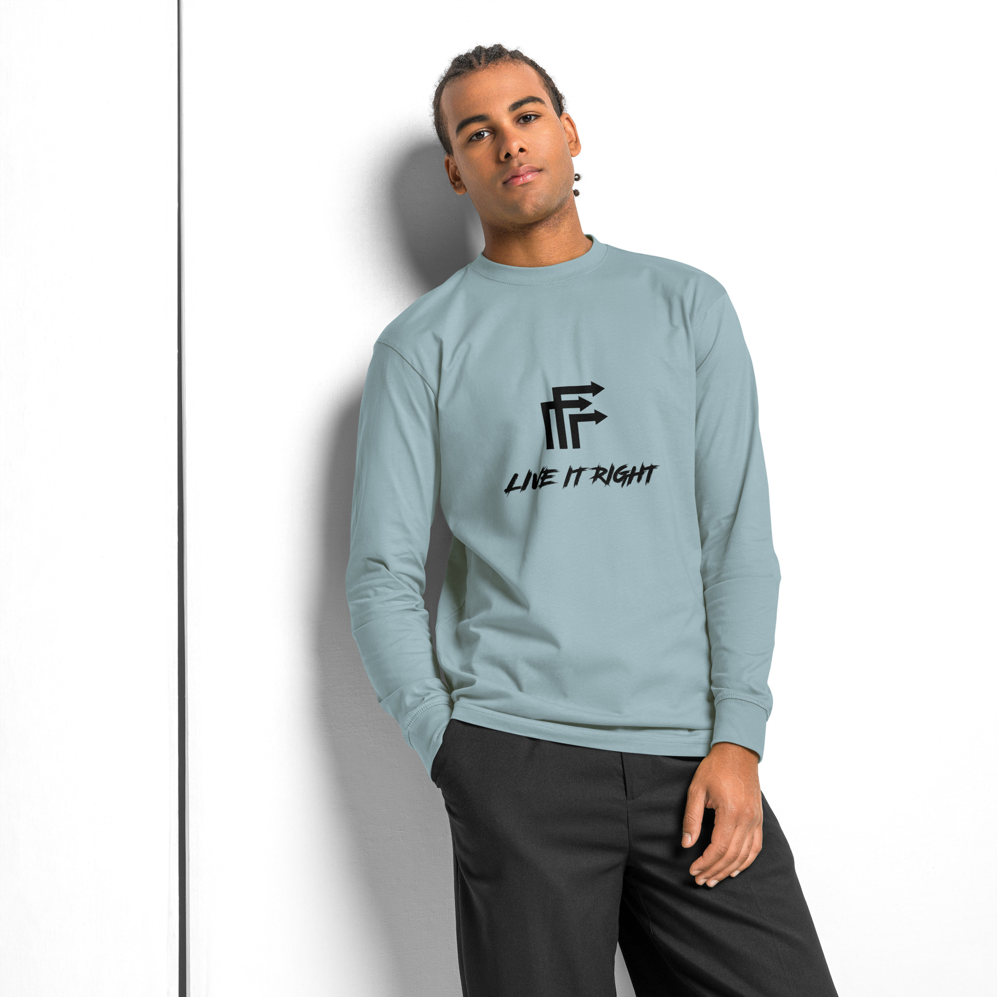 Men's heavyweight long sleeve t-shirt