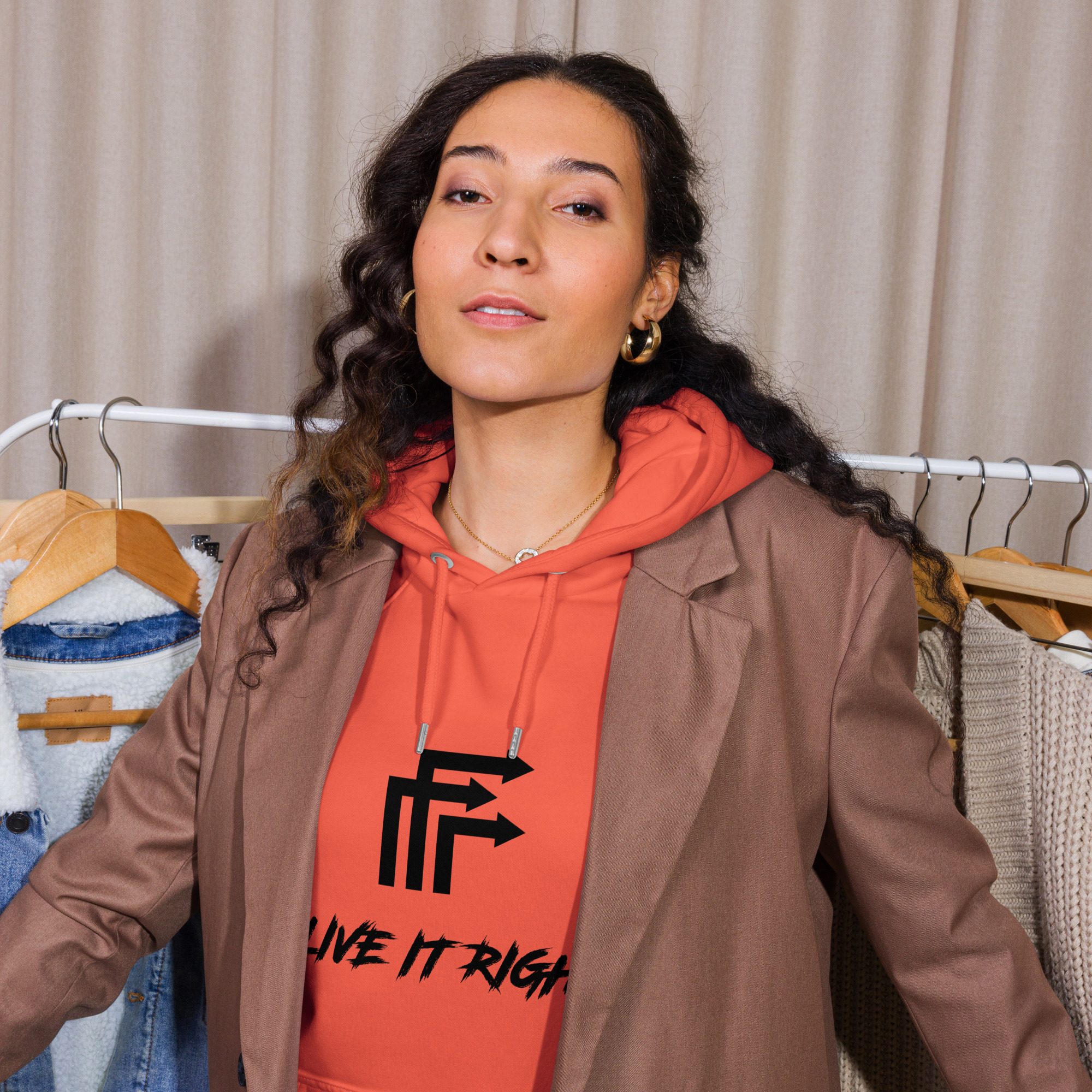 Unisex eco raglan hoodie