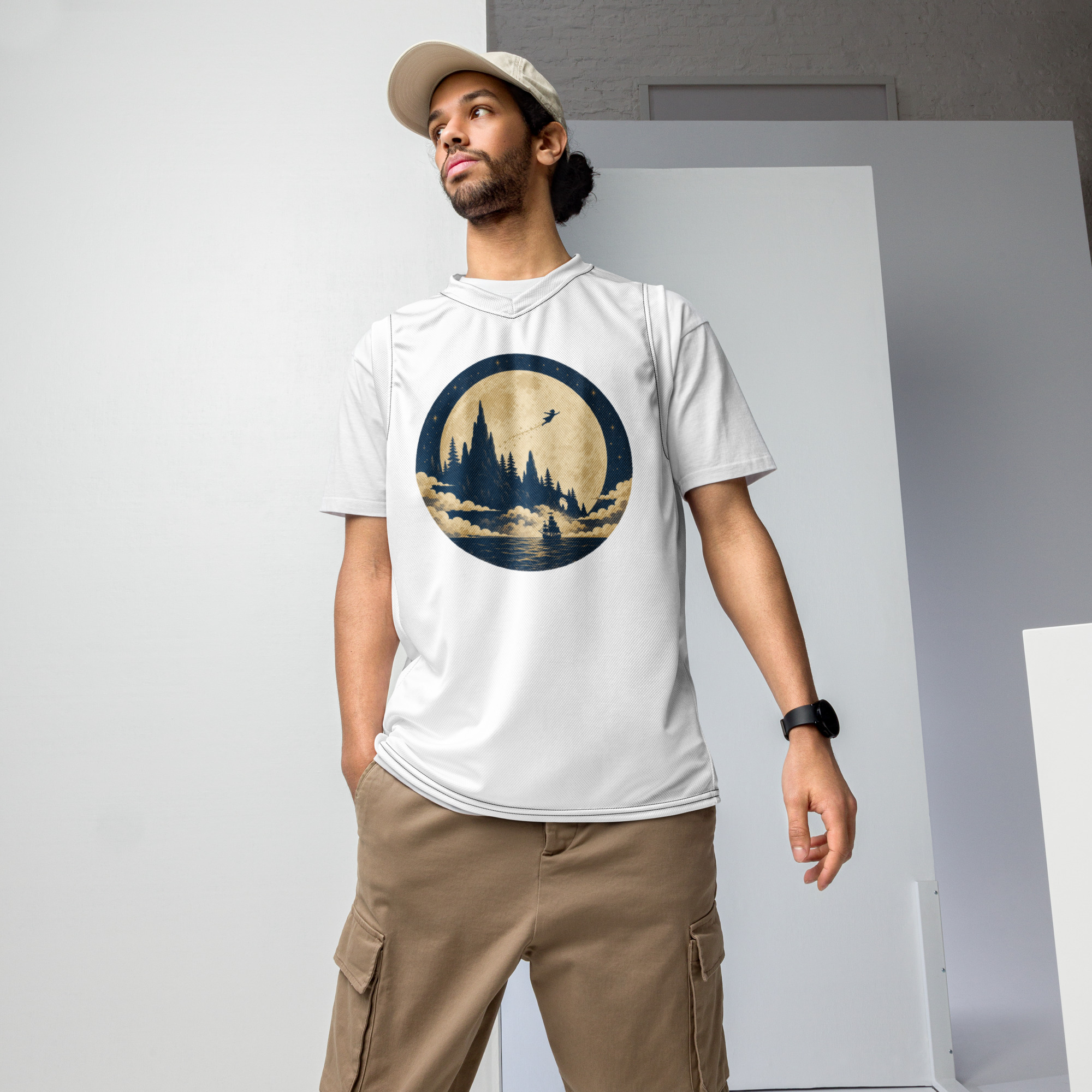 Recycled unisex basketball jersey