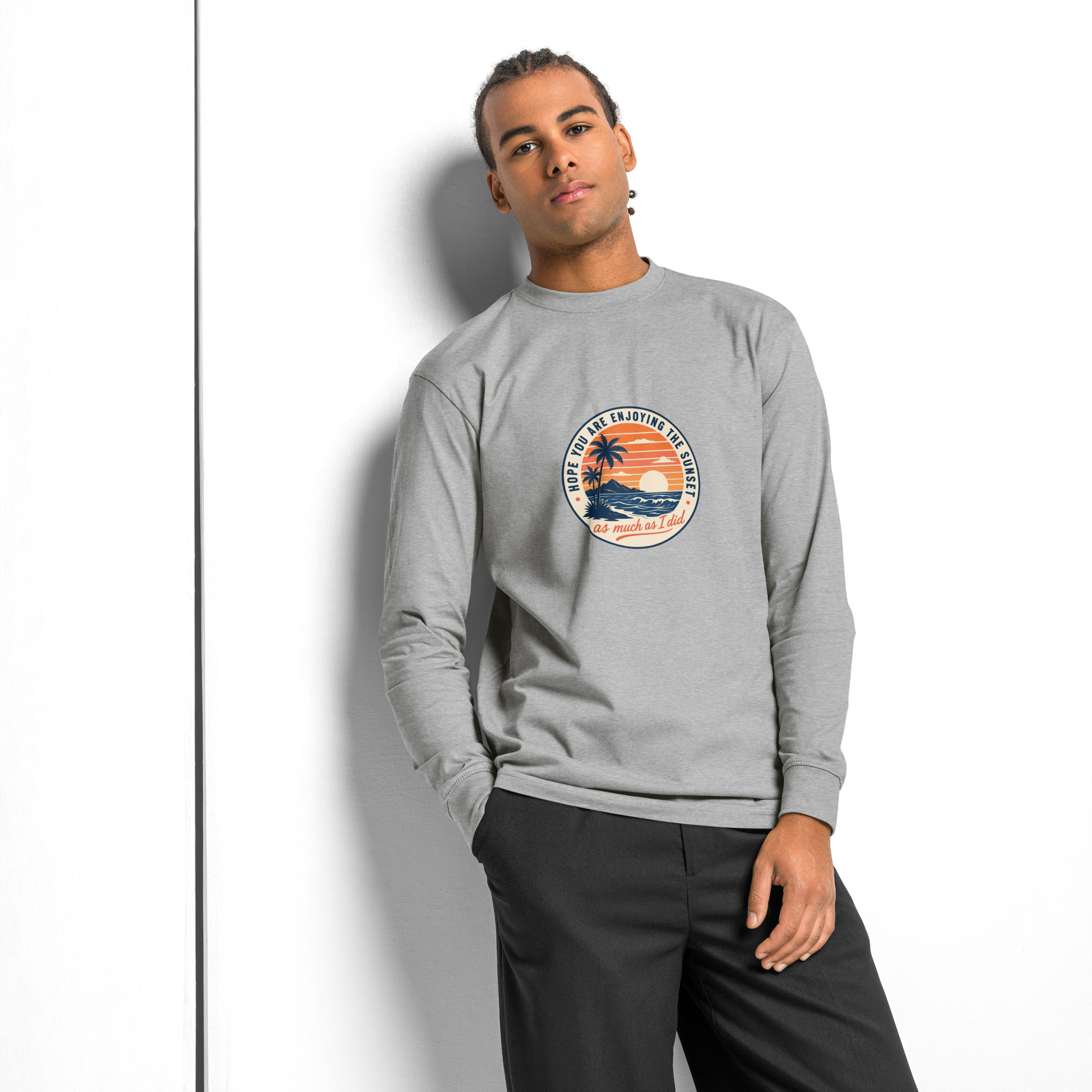 Men's heavyweight long sleeve t-shirt