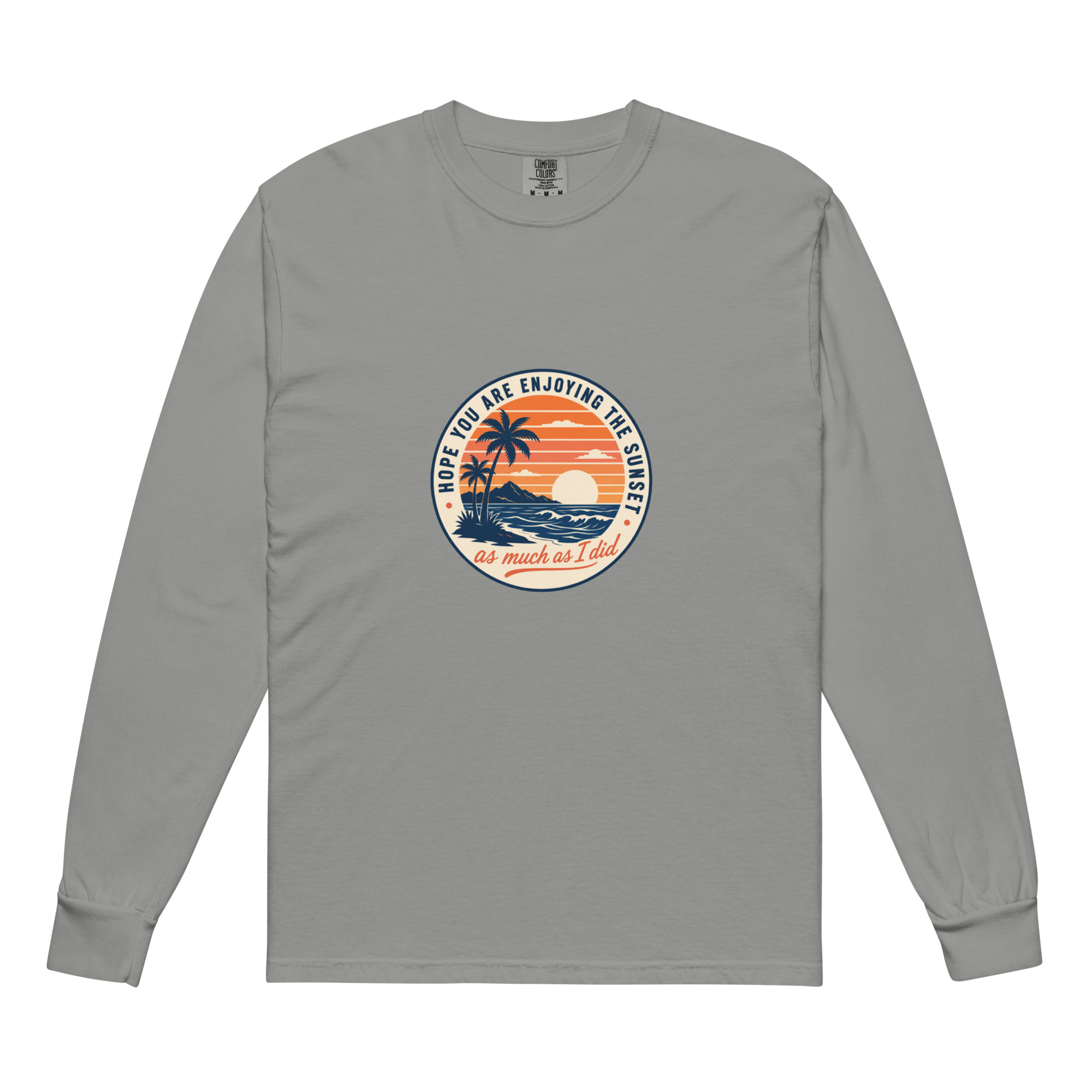 Garment-dyed heavyweight long-sleeve shirt