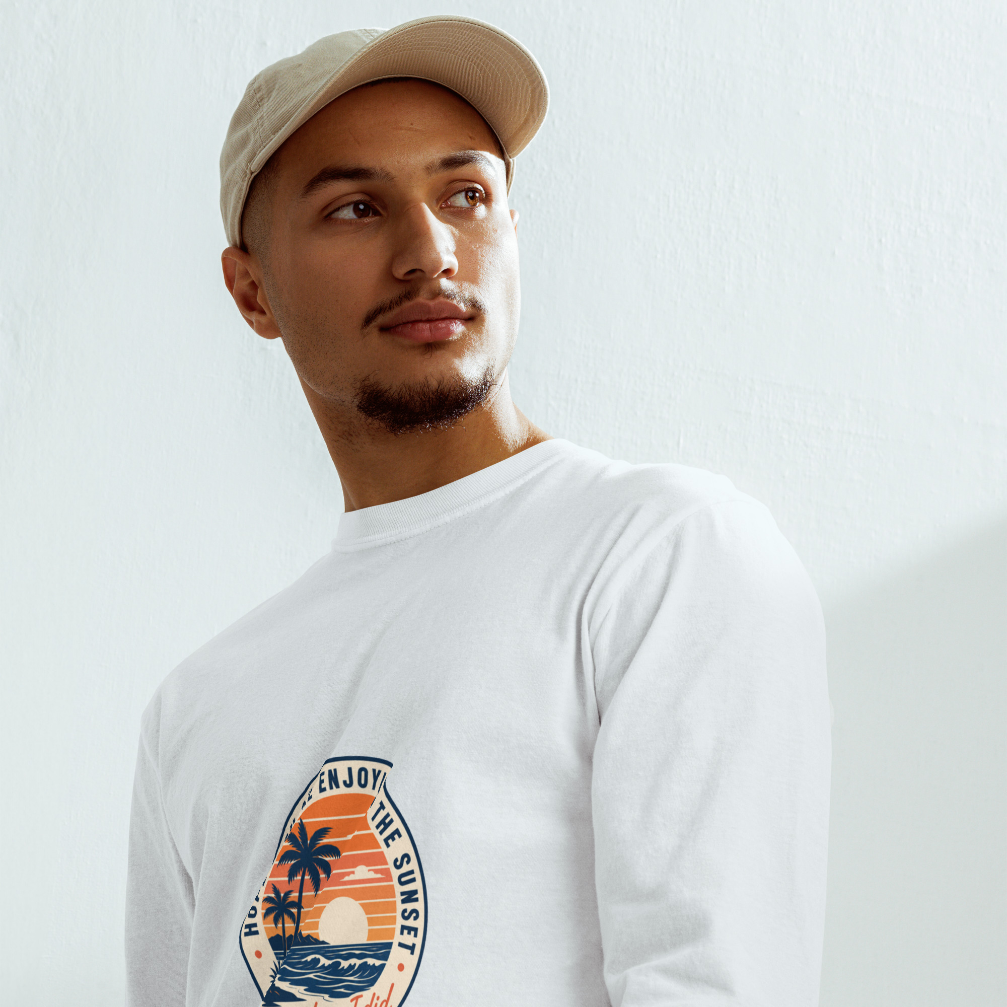 Garment-dyed heavyweight long-sleeve shirt