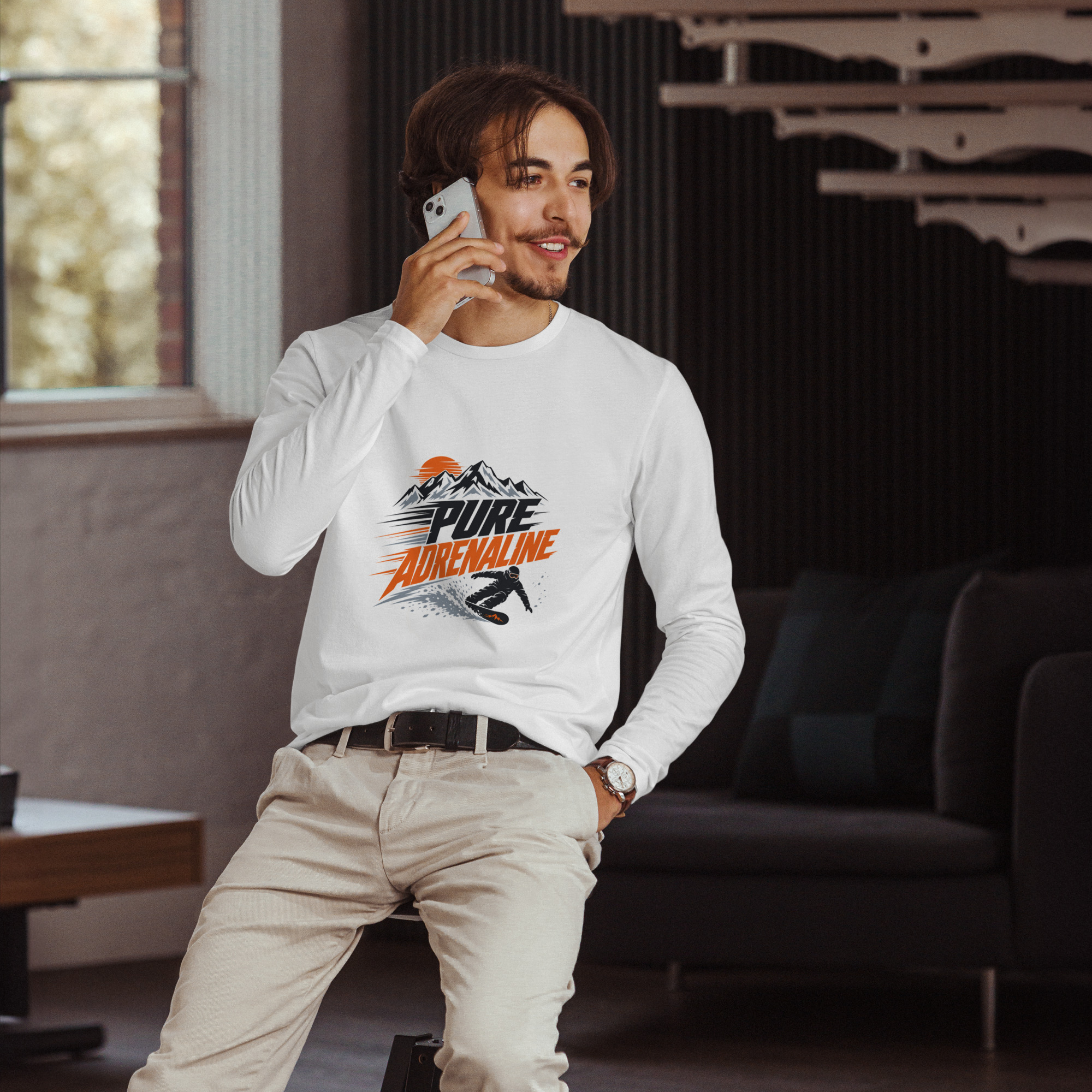 Long Sleeve Fitted Crew