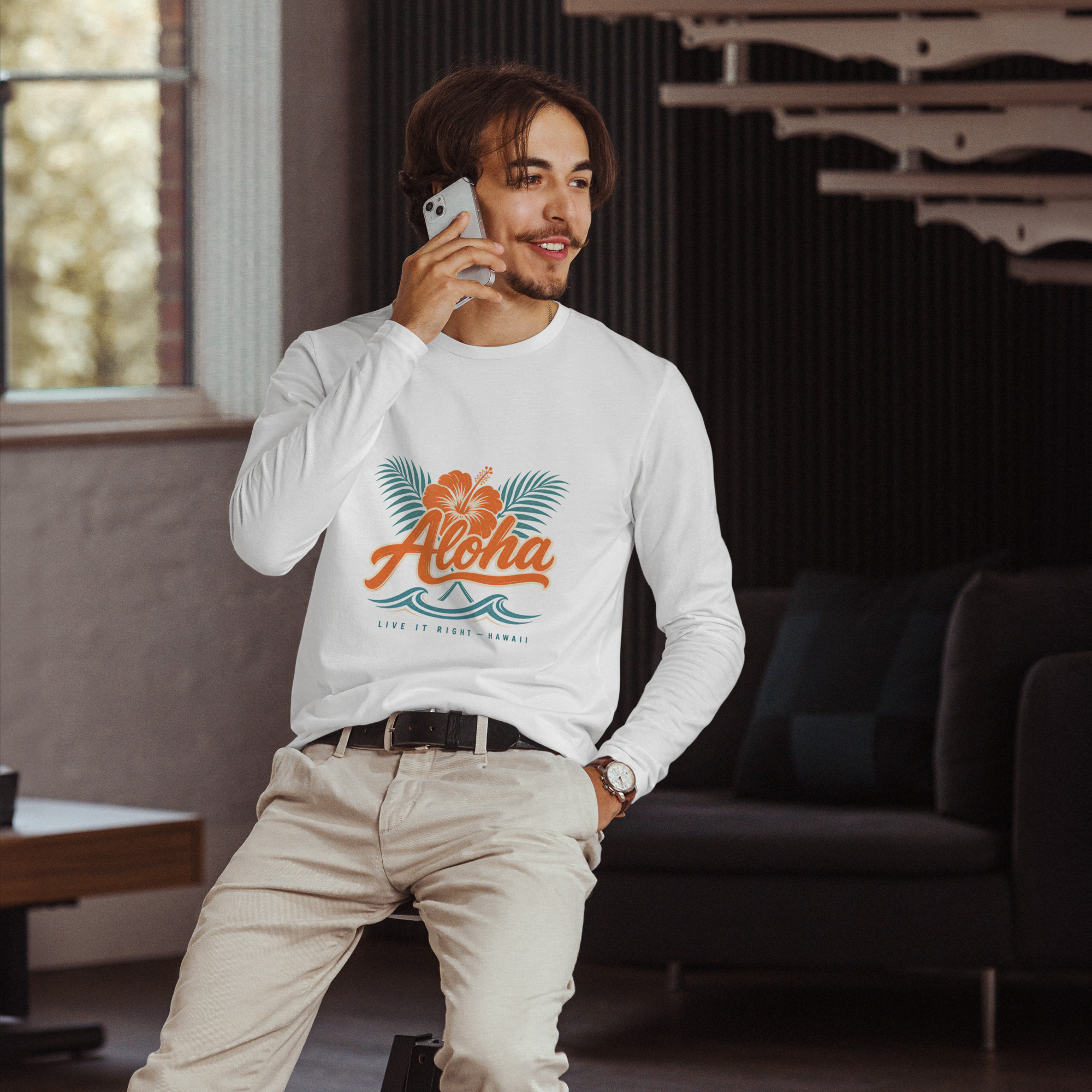 Long Sleeve Fitted Crew